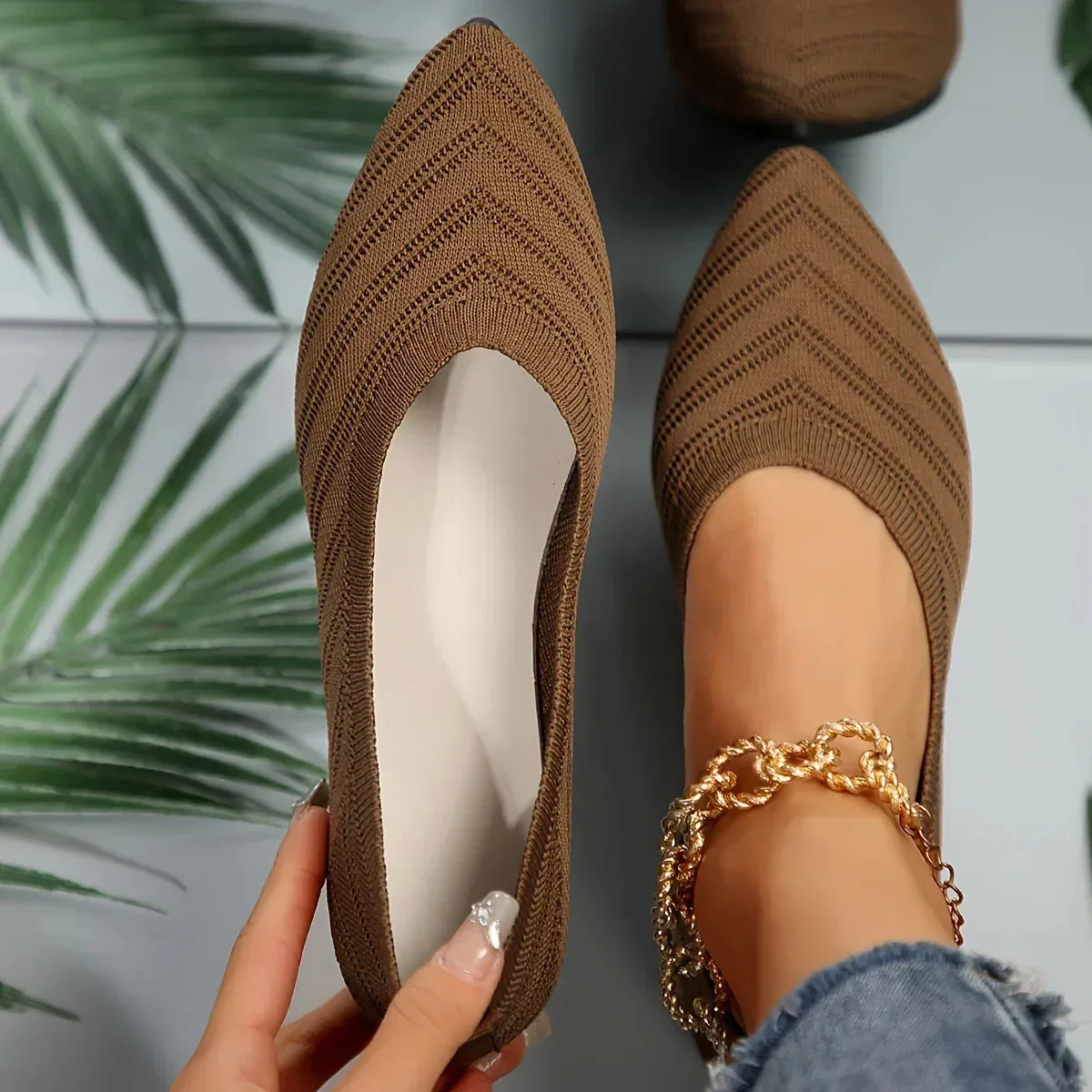 Anica | Casual & Breathable Ballet Loafers