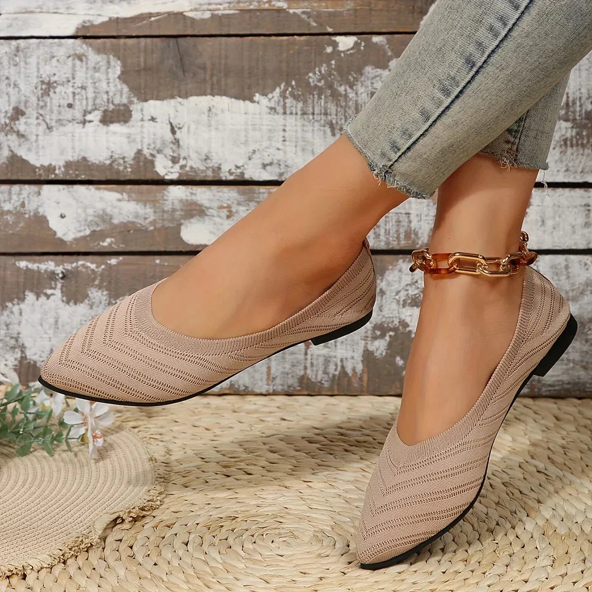 Anica | Casual & Breathable Ballet Loafers