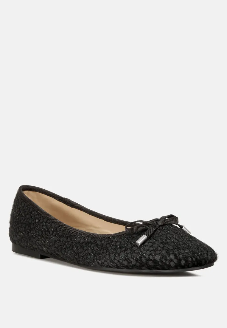 Animal Print Flat Bow Ballerinas
