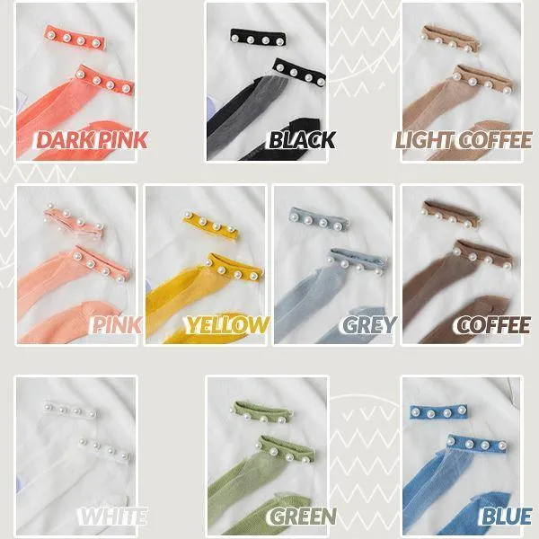 Anklet-Liked Pearl Crystal Summer Socks