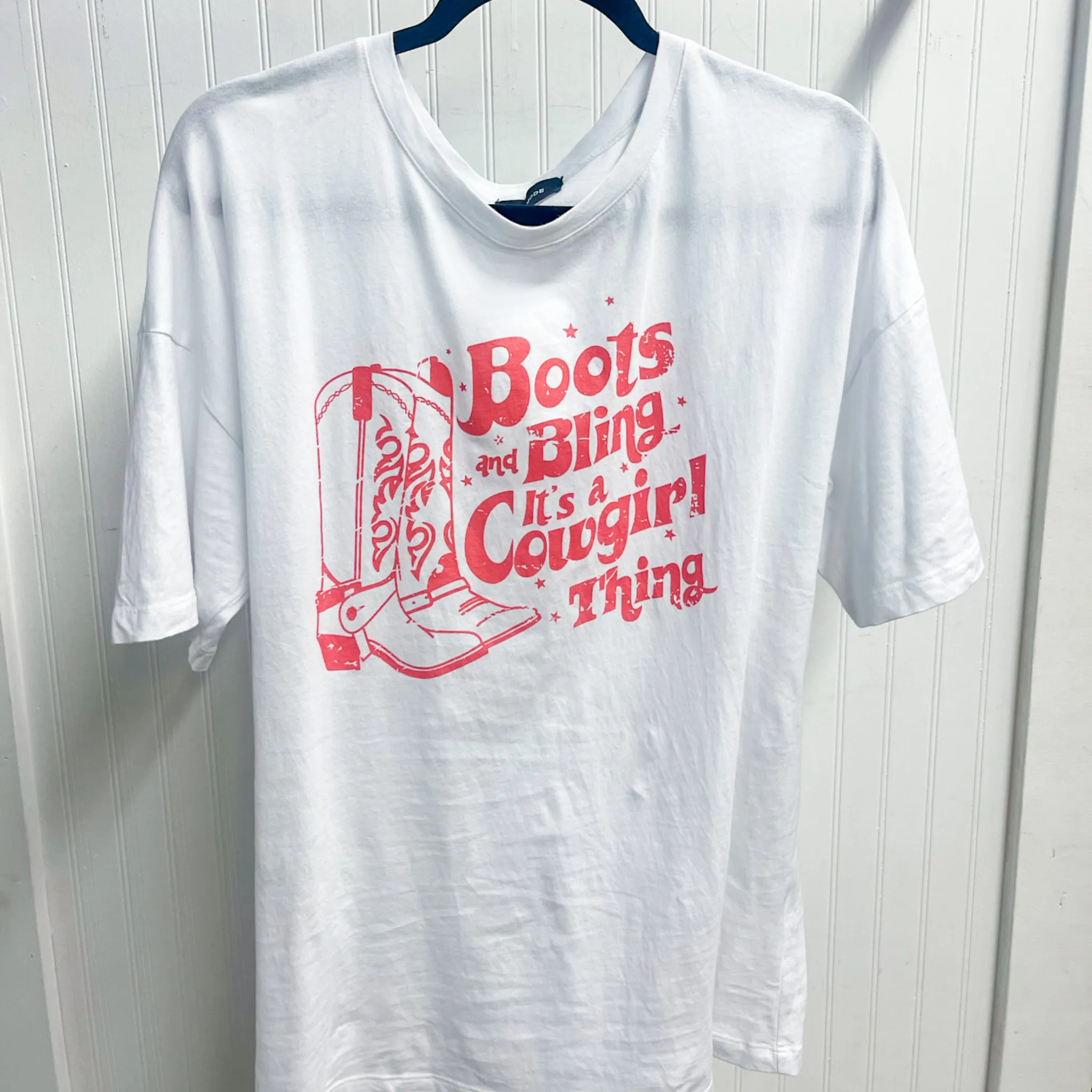 Boots and Bling its a Cowgirl Thing Graphic Tee