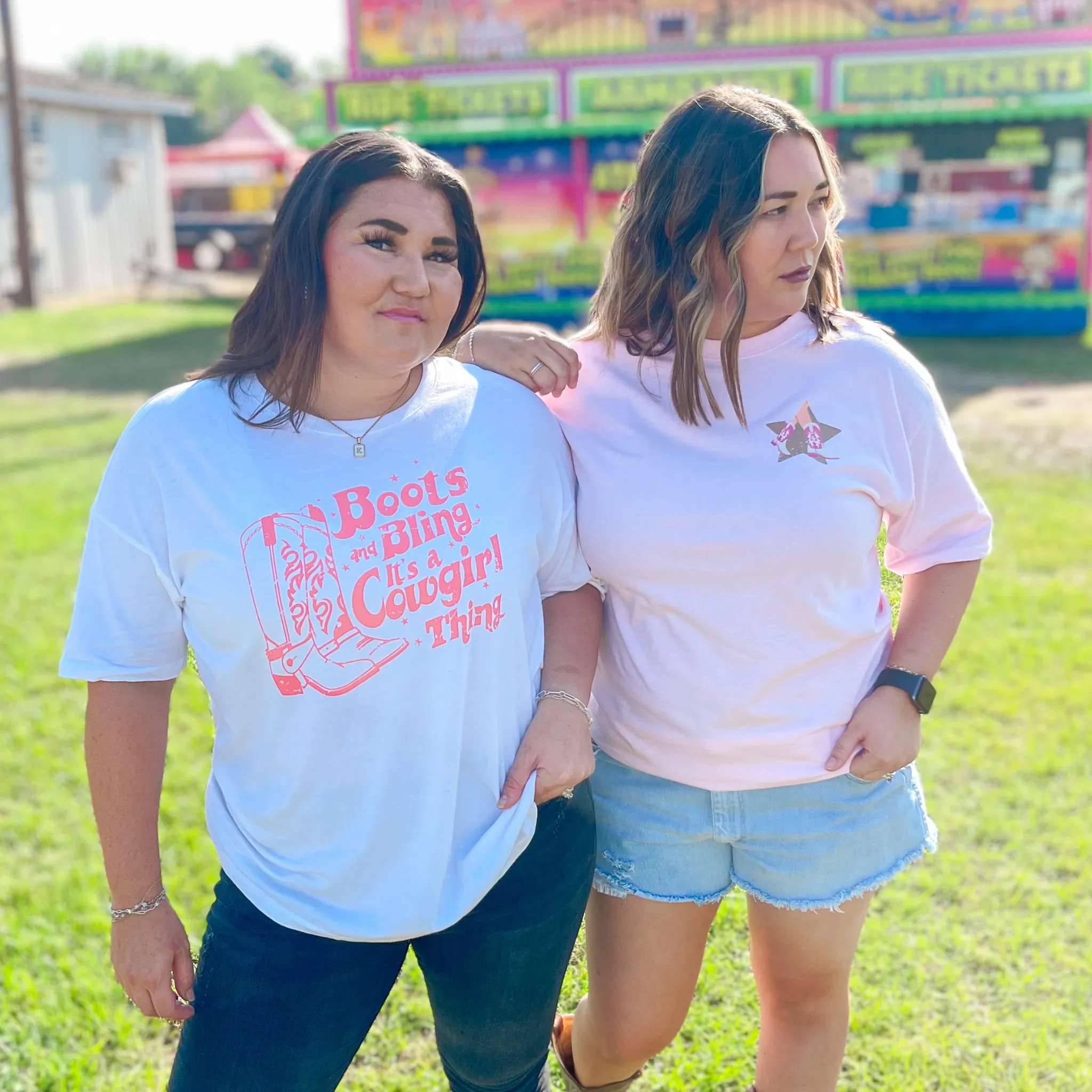 Boots and Bling its a Cowgirl Thing Graphic Tee