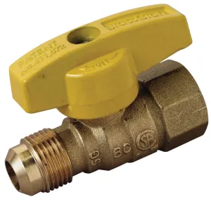 BrassCraft Magne Flo 1/2 in. Flare X 1/2 in. FIP Brass Gas Valve