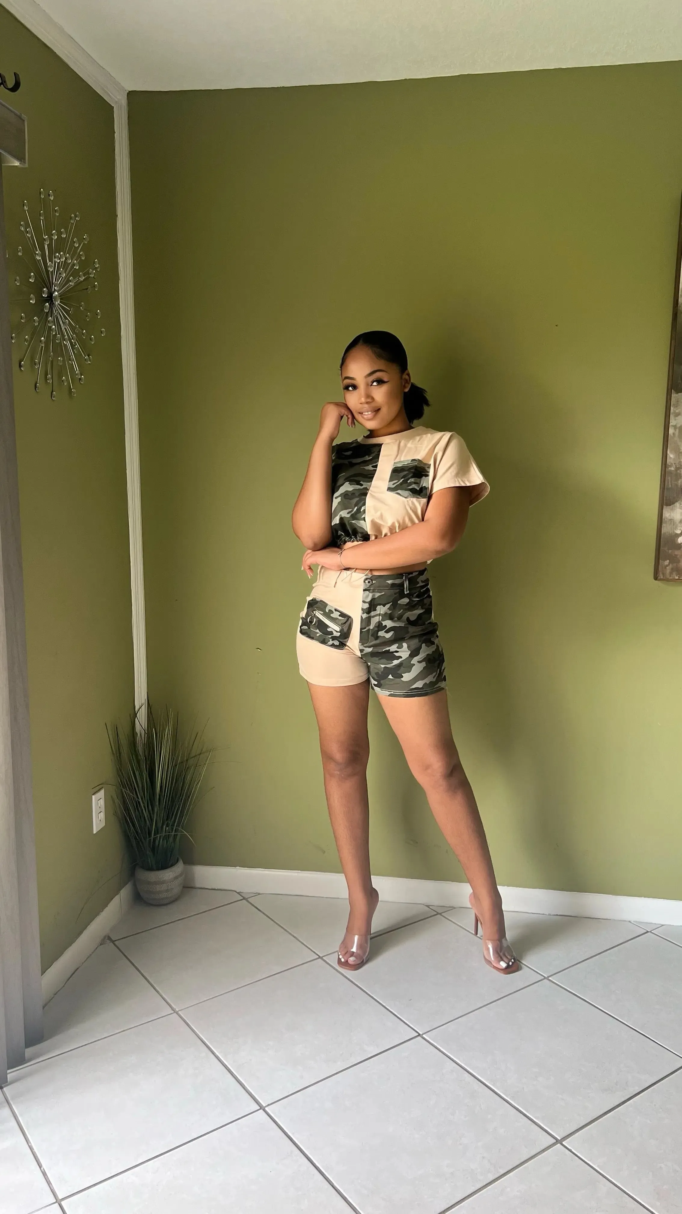 Camo Lounge Set for Women