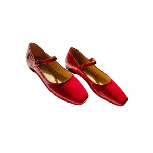 Elegant Mary Janes - Red