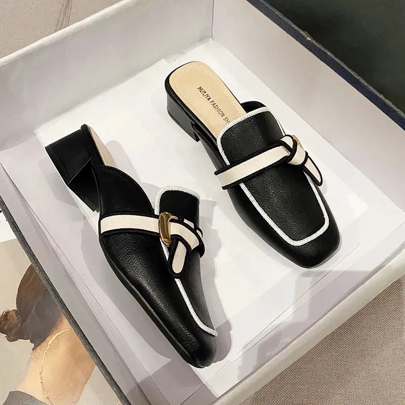 Flat Rome Hoof Cover Toe Casual Shoes
