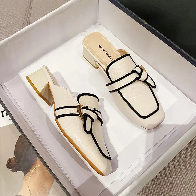 Flat Rome Hoof Cover Toe Casual Shoes