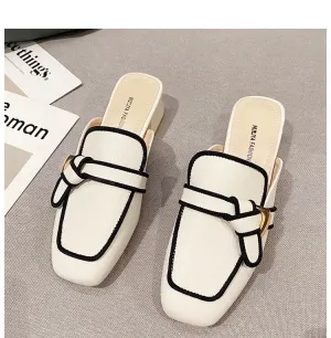 Flat Rome Hoof Cover Toe Casual Shoes