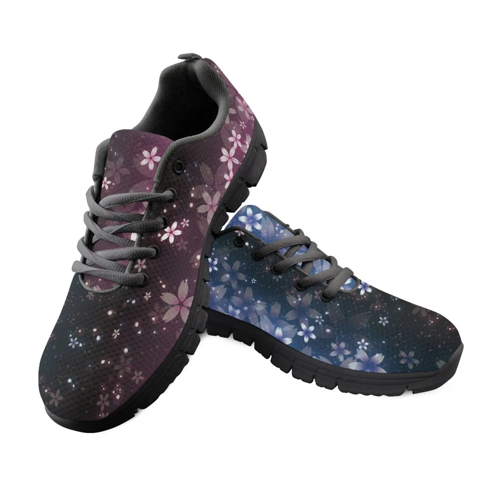 Galaxy Floral Running Shoes