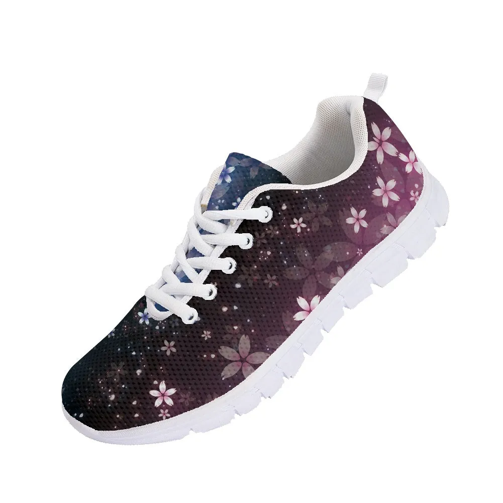 Galaxy Floral Running Shoes