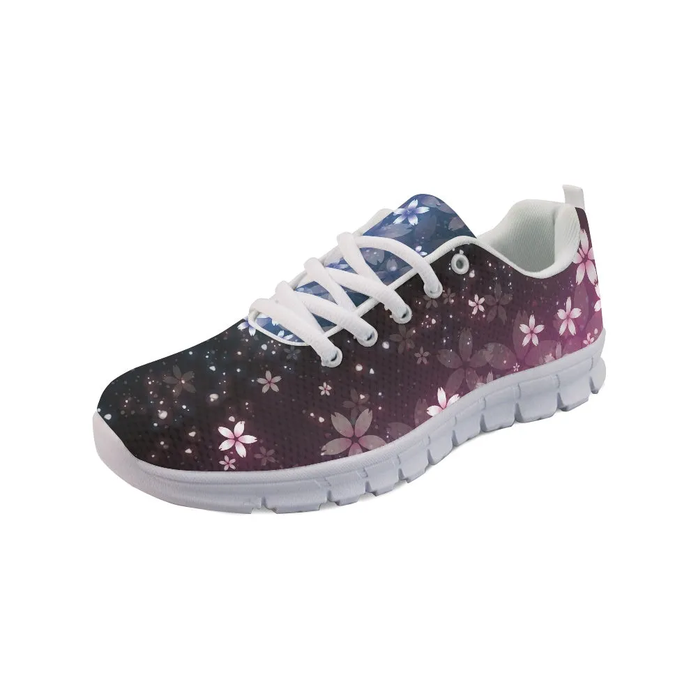Galaxy Floral Running Shoes