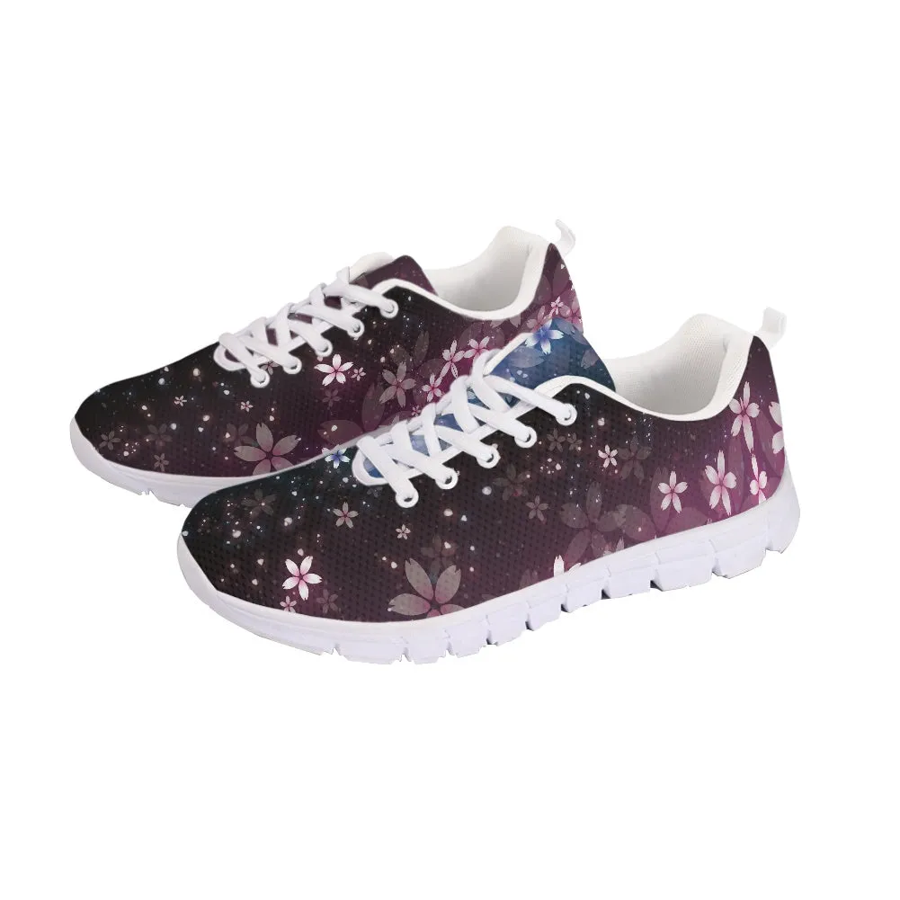 Galaxy Floral Running Shoes