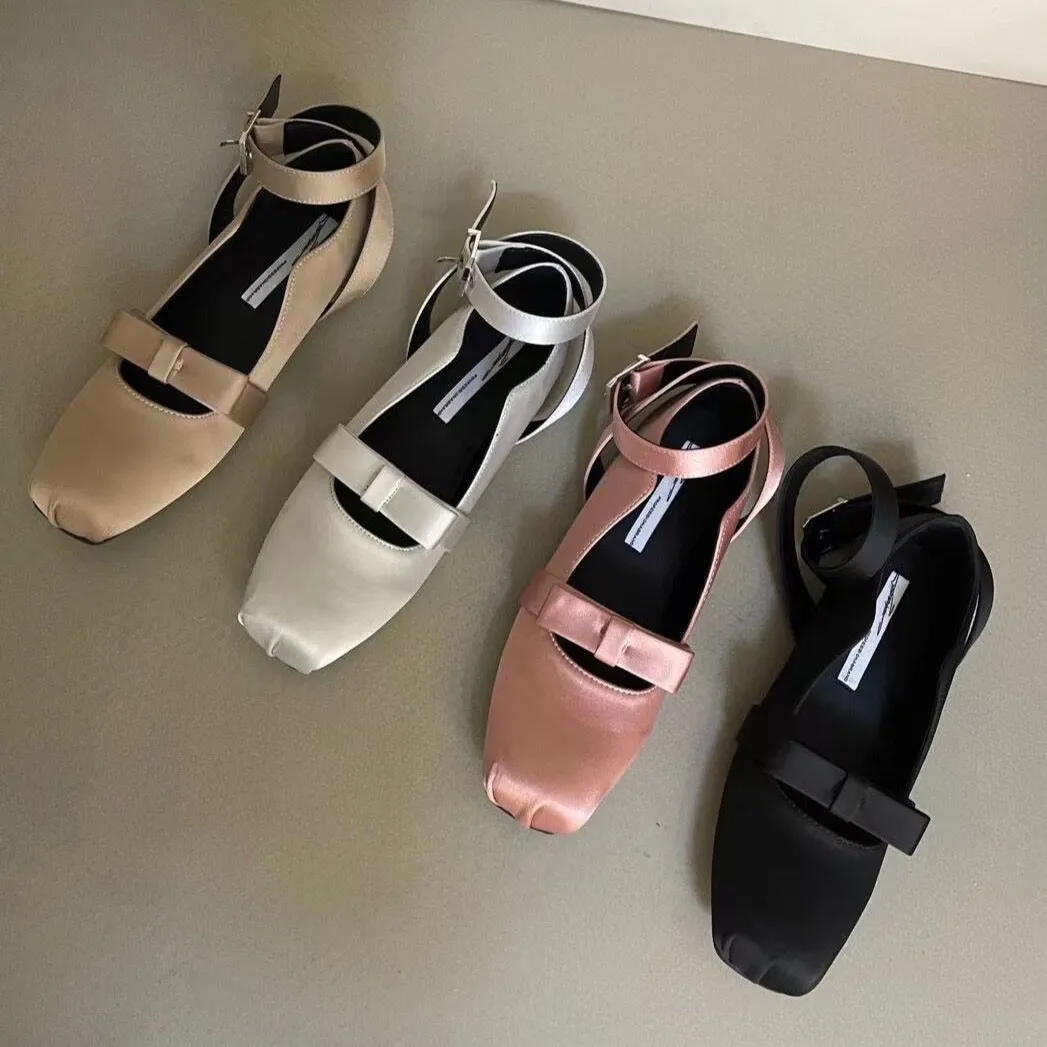 Jannie Satin Ballet Flats - 4 Colors