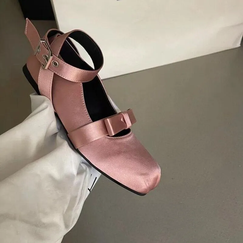 Jannie Satin Ballet Flats - 4 Colors