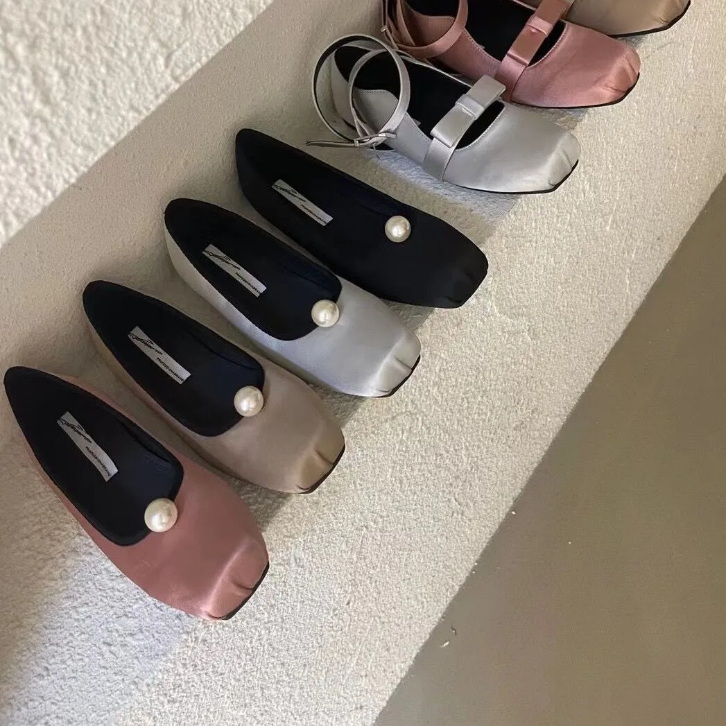 Jannie Satin Ballet Flats - 4 Colors