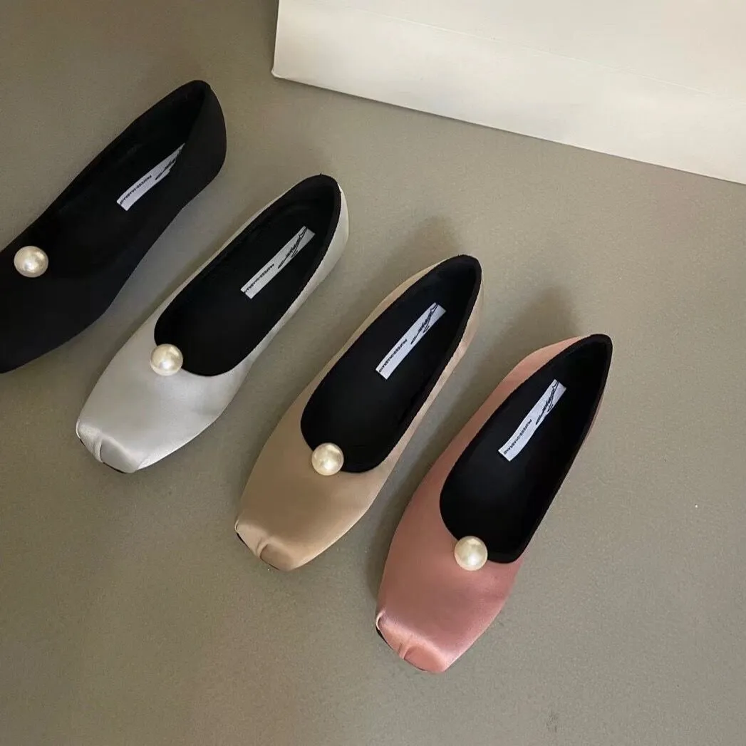 Jannie Satin Ballet Flats - 4 Colors