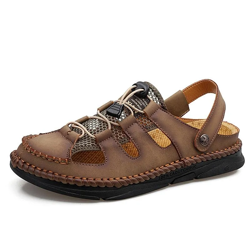 Kaegreel Men's Summer Outdoor Beach Flip Flop Flats Sandals Shoes