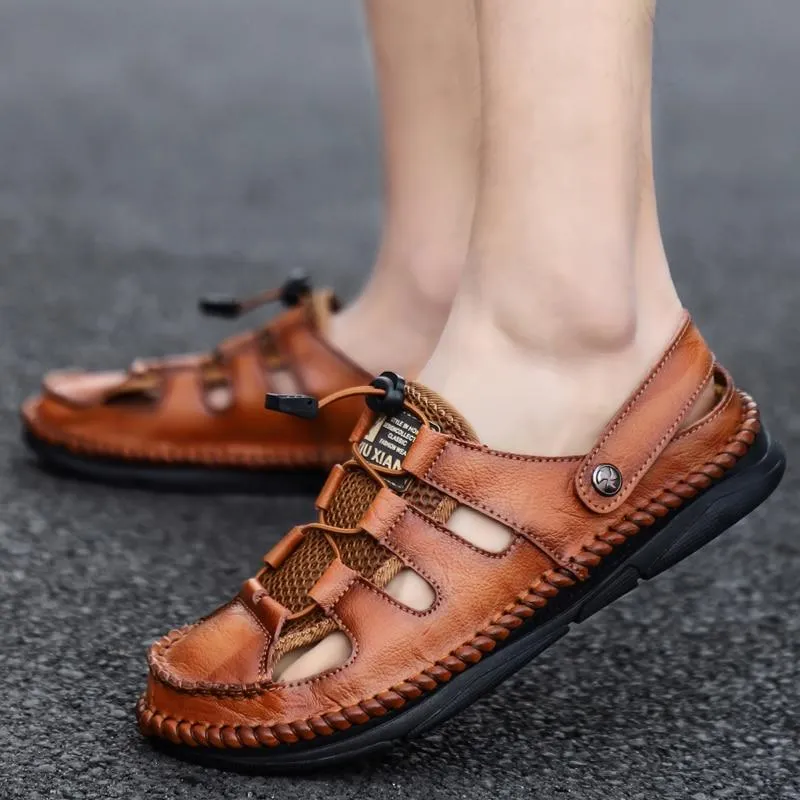 Kaegreel Men's Summer Outdoor Beach Flip Flop Flats Sandals Shoes