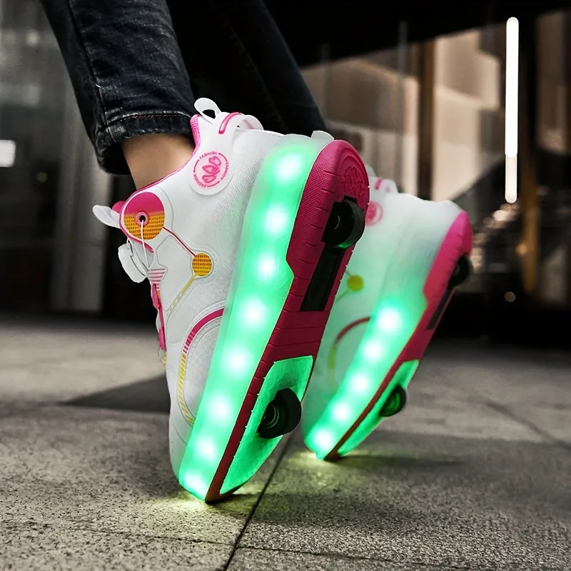 Kids's Sports Style Sneakers  with LED Light-Up for Training, FS