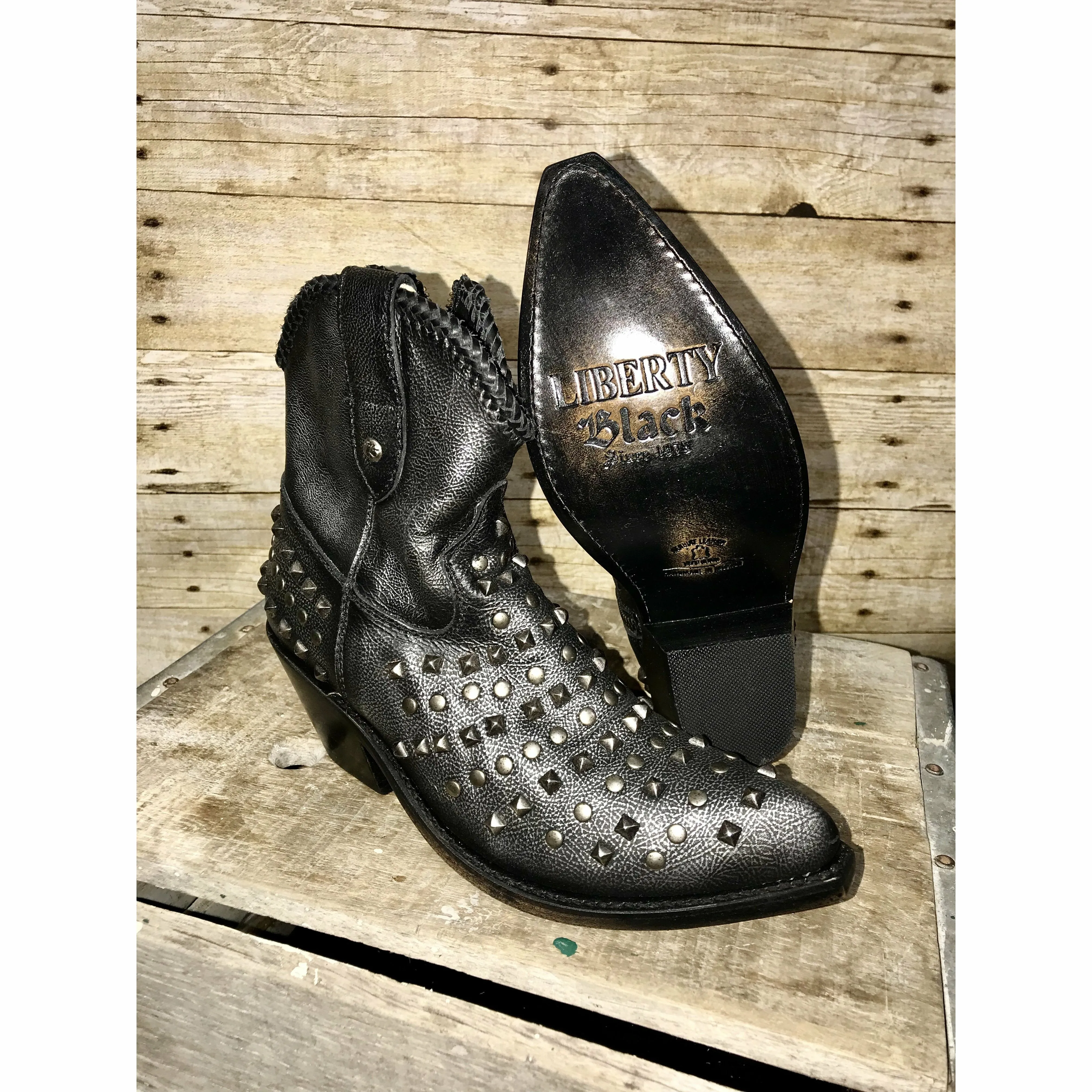 Liberty Black Studdly Booties