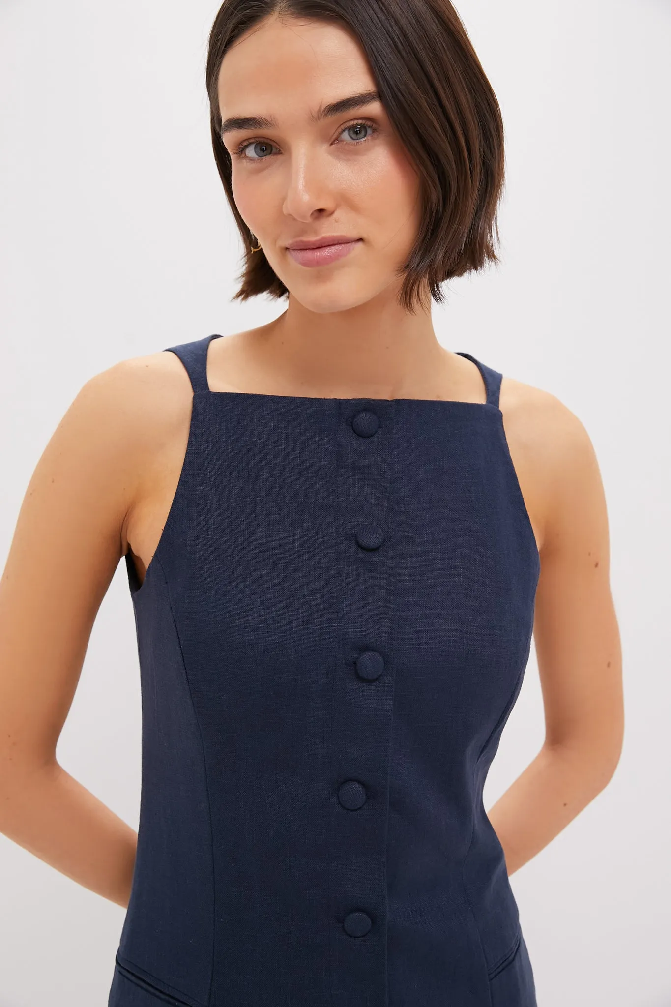 Navy Ambra Mini Dress