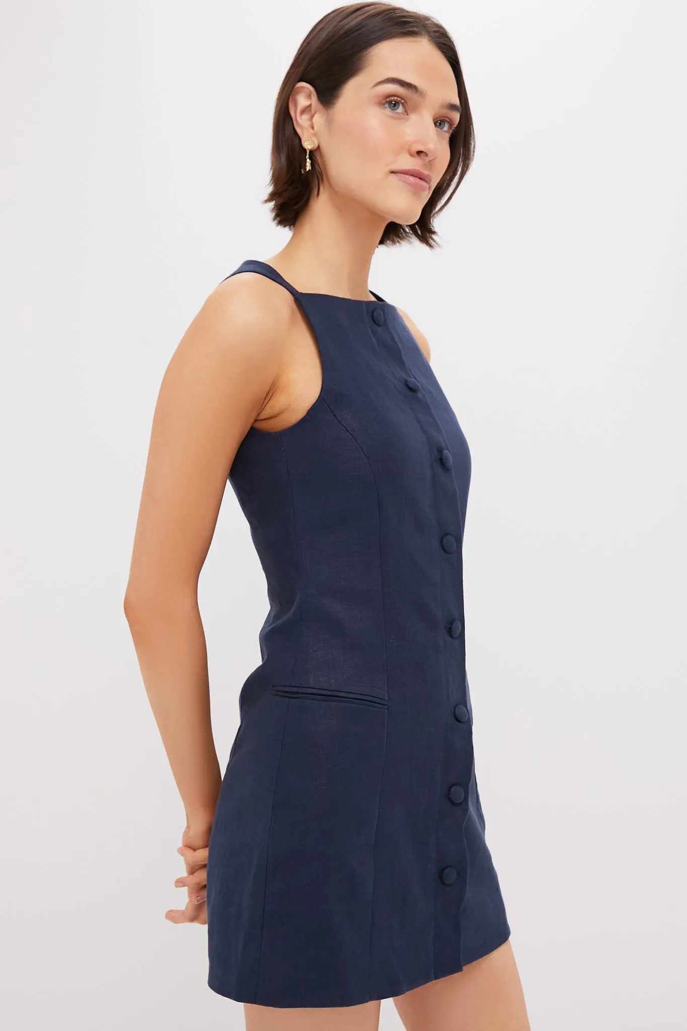 Navy Ambra Mini Dress