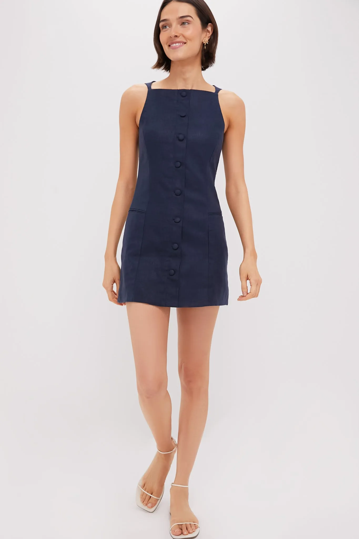 Navy Ambra Mini Dress
