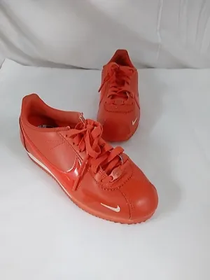 Nike Classic Cortez Premium Team Orange 905614-802 Womens Size 7.5 Running Shoes