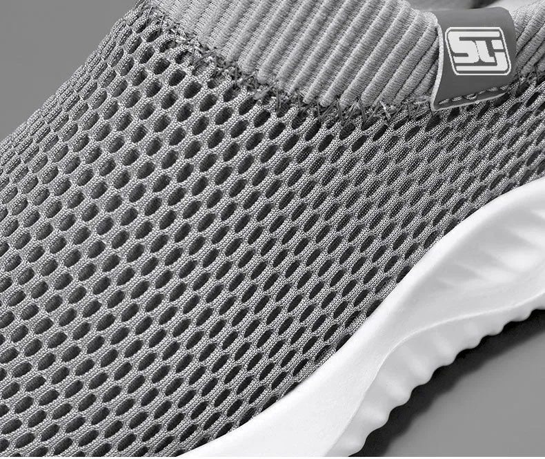 Non-Slip Outsole Solid Slip-On Sneakers for Training and Running