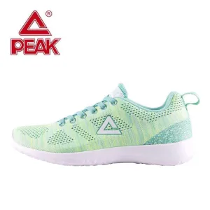 PEAK Women Walking Shoes Breathable Textile Lace Up Cushion Women Platform Sneakers Sport Flats Jogging Walking Shoes Zapatillas