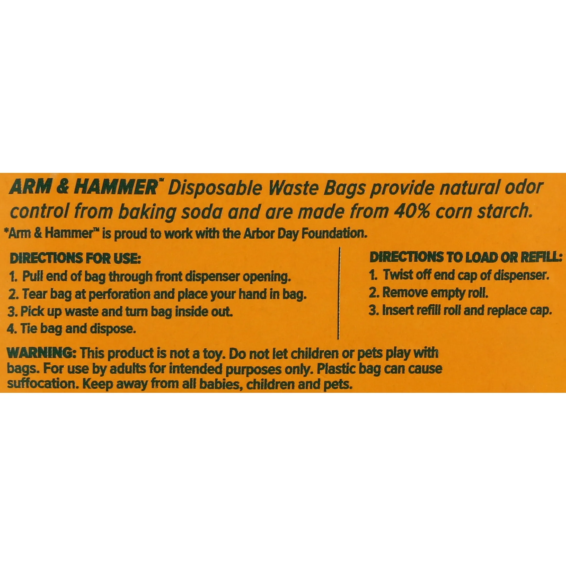 Plant Based Dog Waste Bags Natural Odor Control with Activated Baking Soda Refills, 9" X 14", 180 Count