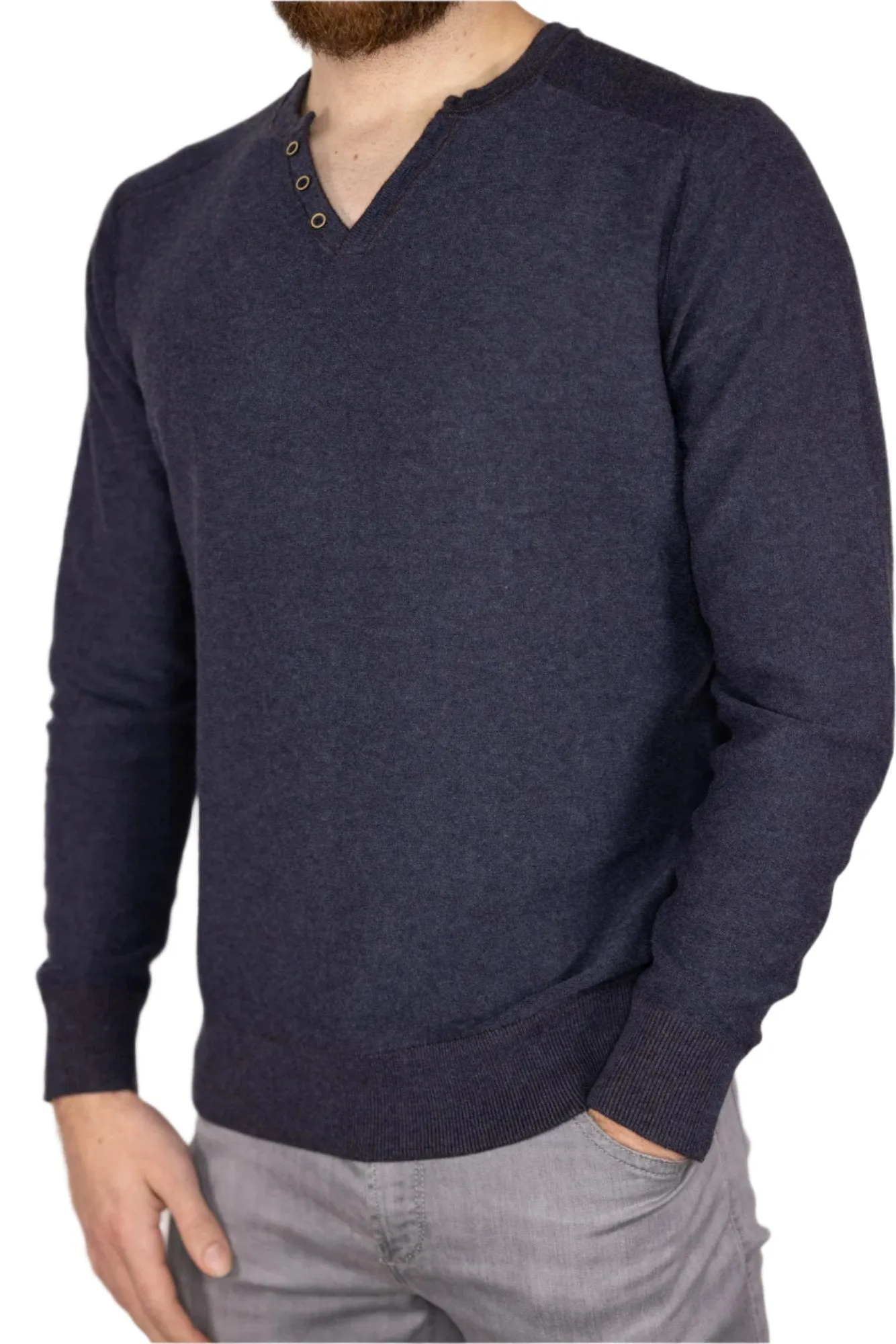 Raffi Nicholas Reversible Henley Sweater