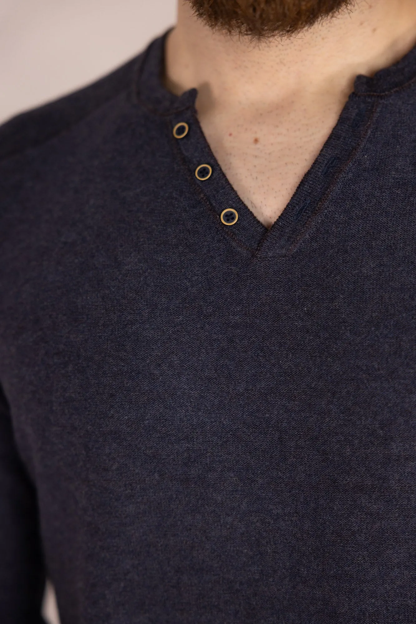 Raffi Nicholas Reversible Henley Sweater