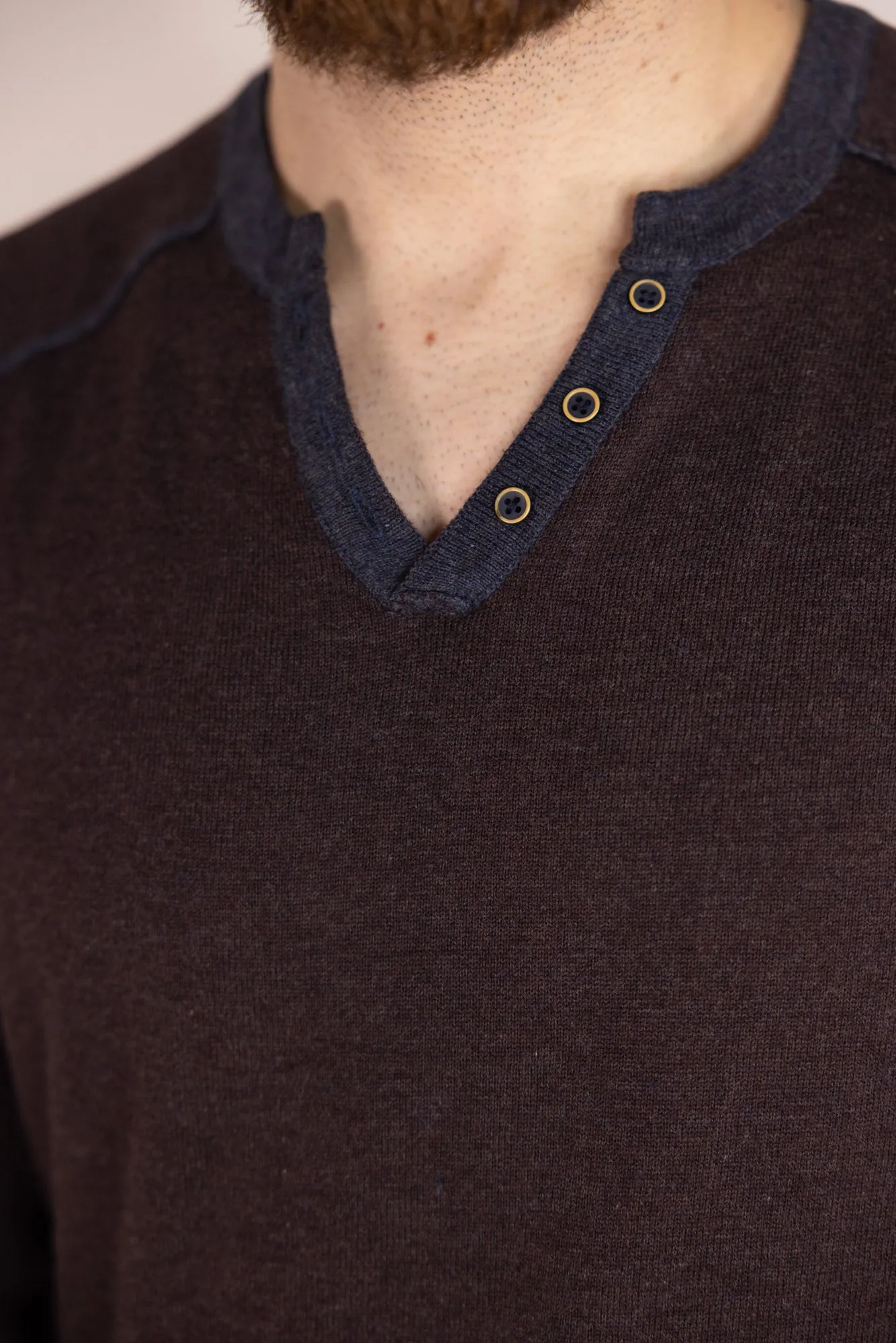 Raffi Nicholas Reversible Henley Sweater