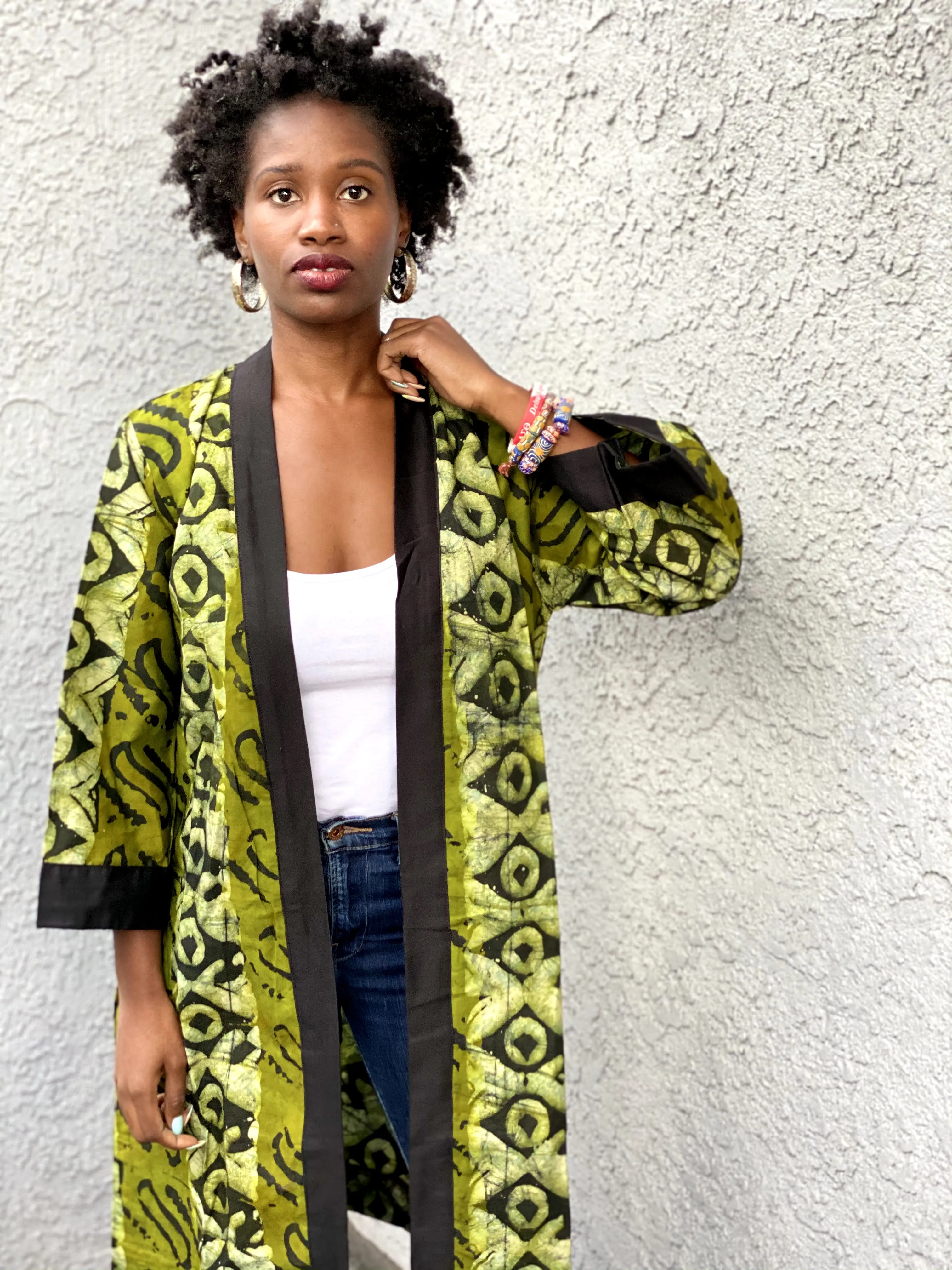 Robe "Batik Palms"