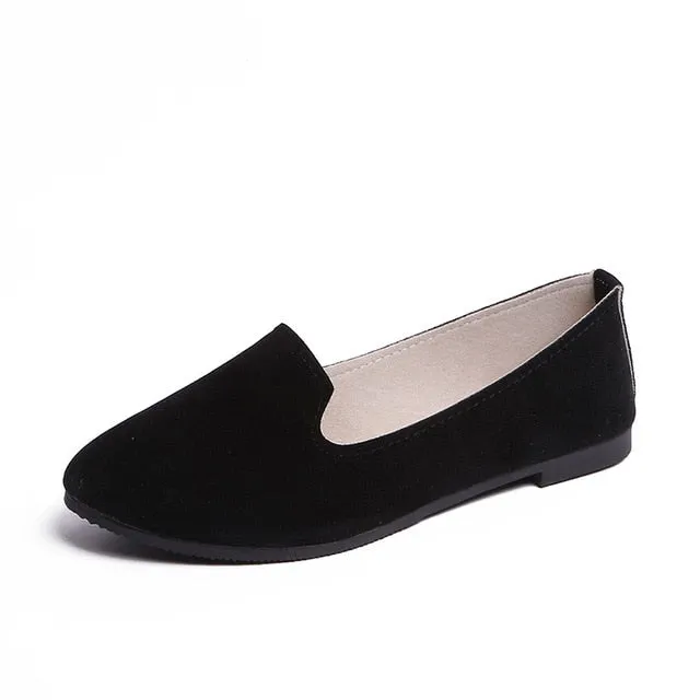 Spring Summer Women Flat Shoes Woman Ballet Flats Candy Color Ladies Shoes Large Size Autumn Casual Shoes Women Loafers WSH2216