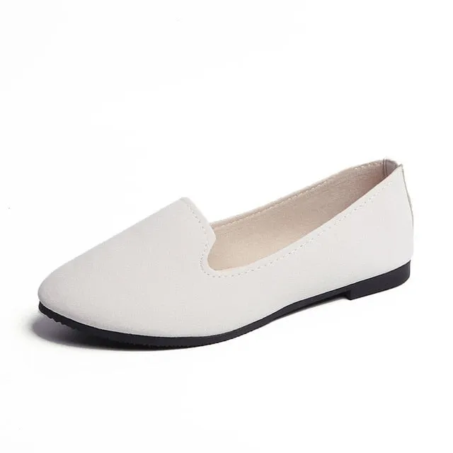 Spring Summer Women Flat Shoes Woman Ballet Flats Candy Color Ladies Shoes Large Size Autumn Casual Shoes Women Loafers WSH2216
