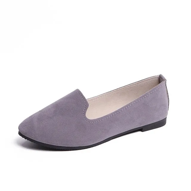 Spring Summer Women Flat Shoes Woman Ballet Flats Candy Color Ladies Shoes Large Size Autumn Casual Shoes Women Loafers WSH2216