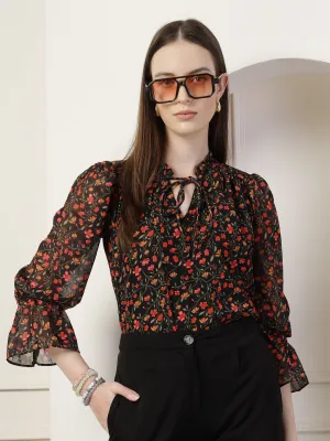 Style Quotient Women Multi floral print top