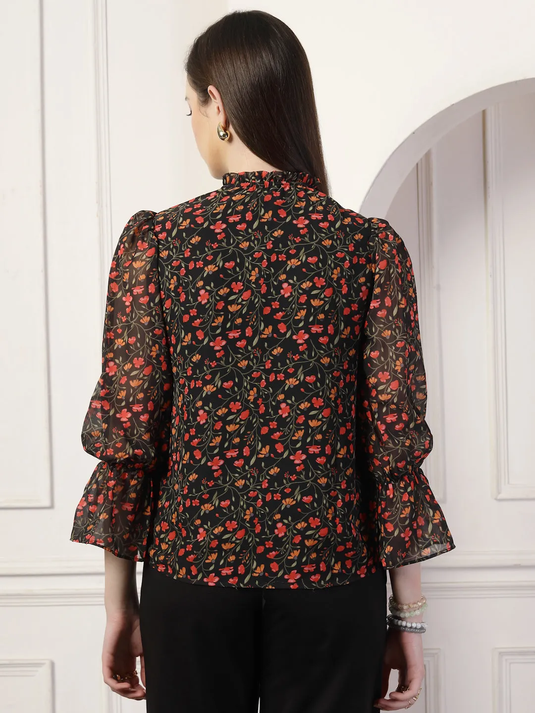Style Quotient Women Multi floral print top