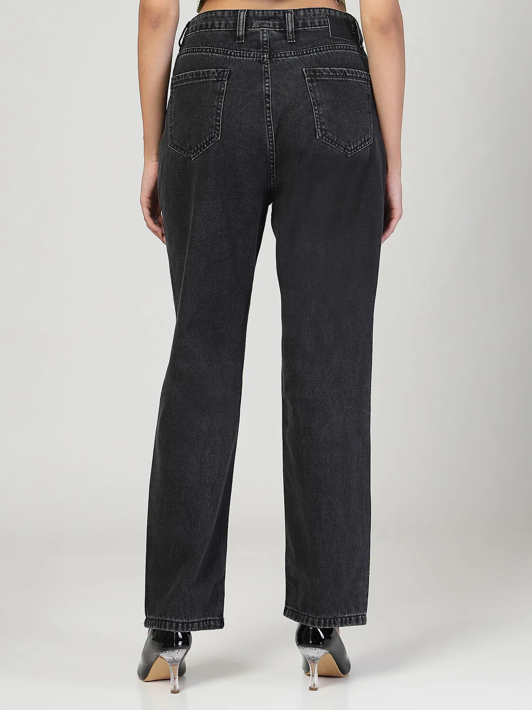 Style Quotient Women Relaxed Fit High Rise Cotton Jeans