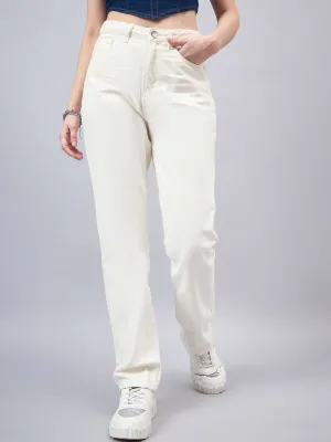 Style Quotient Women Relaxed Fit High Rise Cotton Jeans