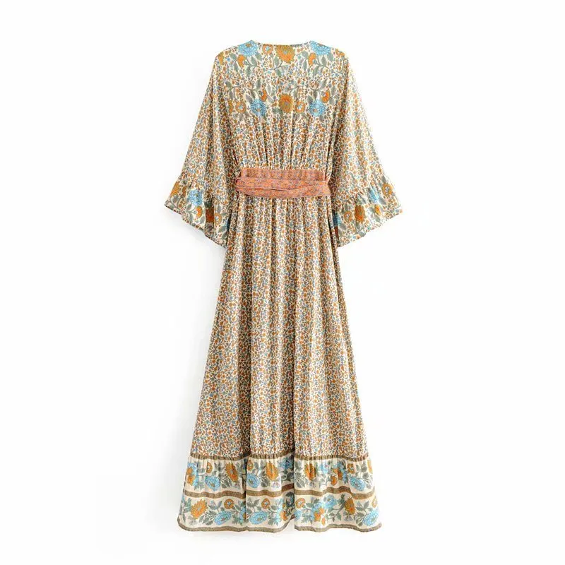 V-Neck Hippie Dress