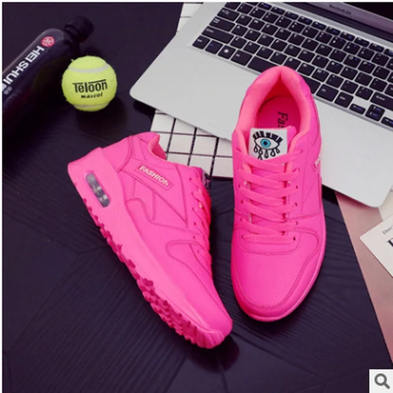 Women’s Casual Air Cushion Lace Up Wedge Sneakers | Perfect for All-Season Wear