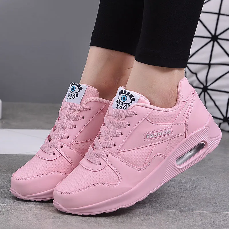 Women’s Casual Air Cushion Lace Up Wedge Sneakers | Perfect for All-Season Wear