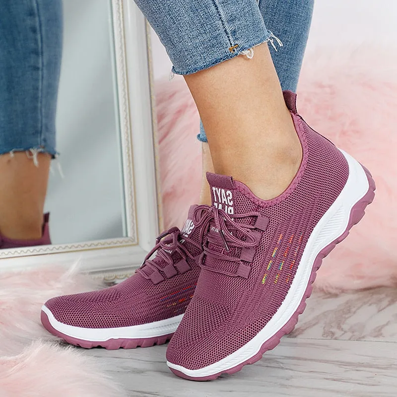 Women’s Comfortable Knit Running Sneakers | Perfect for All Seasons