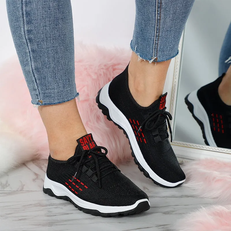 Women’s Comfortable Knit Running Sneakers | Perfect for All Seasons